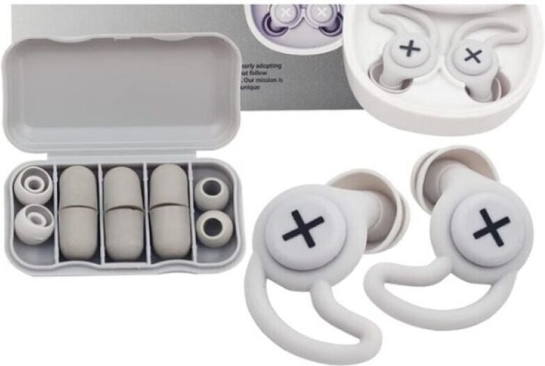 Ohrstöpsel, grau, wiederverwendbare und waschbare Silikon-Ohrstöpsel, zum Schlafen, zur Geräuschreduzierung und zum Gehö...