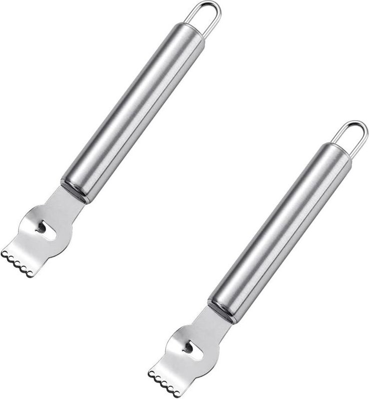 Obstschäler, Zitronenschäler aus Edelstahl, Zitronenschäler, Grill-Zitronen-Orangen-Zitronenschaber, professionelles Zit...