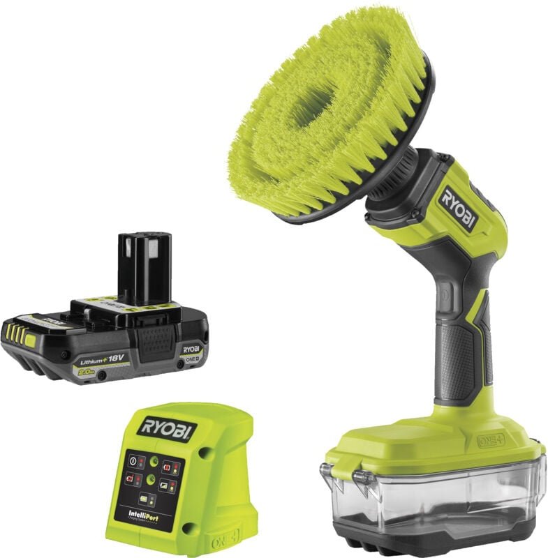 Ryobi R18CPS-0 rotierende Bürste 18 V ONE+ Akku 15 cm 210 U/min Kit 2,0 Ah