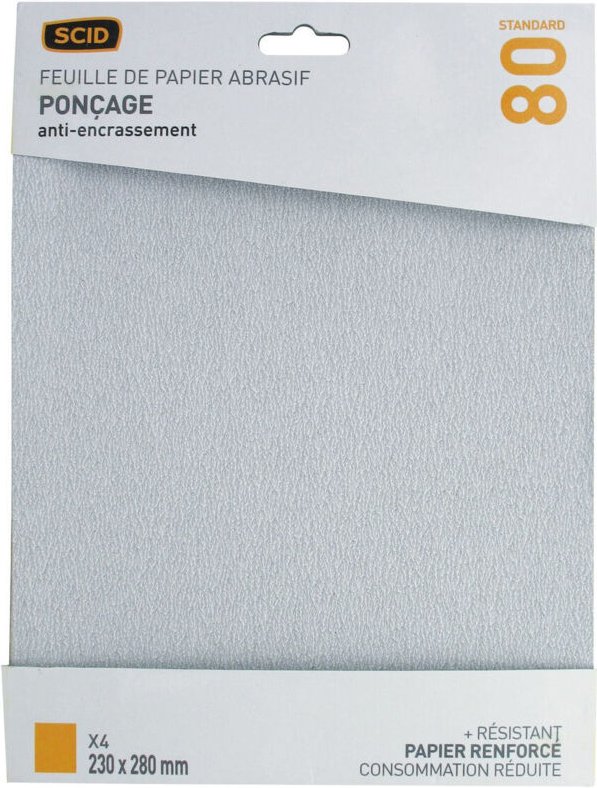 Korundpapier gegen Verstopfung 230 x 280 mm 80 4