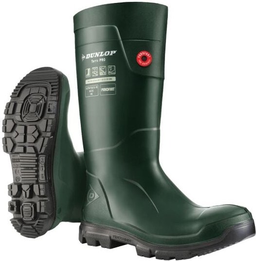 Dunlop - Sicherheitsgummistiefel Purofort TerraPro S5 src grün Gr. 45