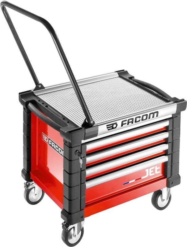 FACOM Mobile Werkzeugtruhe 4 Schubladen 3 Module, rot