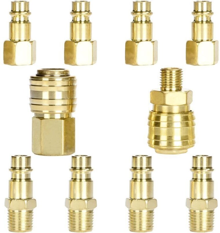 S-Giant Pneumatik-Anschluss, Druckluftanschluss 1/4 NPT, 1/4 Zoll, Schnellkupplung, Druckluft-Einlassnippel