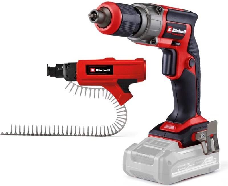 Einhell - Professional Akku-Trockenbauschrauber tp-dy 18 Li bl + Magazine Power X-Change (18 v, Brushless, Tiefenanschla...