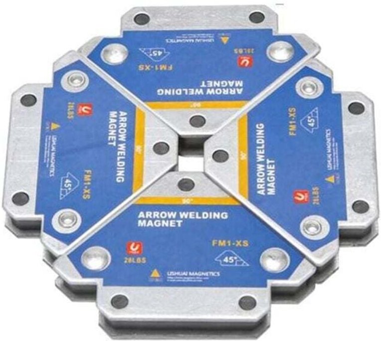 4 Stück 50 kg Magnetische Schweißstützen Winkelschweißmagnet Schweißerfixierer Positionierer Ferrit-Haltewerkzeuge Posit...