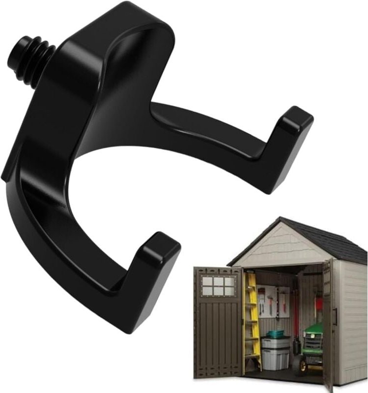 4 Stück Schuppenhaken zur Aufbewahrung, Garagen-Organizer-Haken, 10 x 8,7 cm Wandaufhänger-Zubehör, robuste Stahlkonstru...