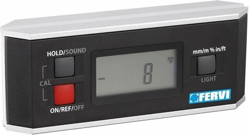 Fervi - magnetische digitale wasserwaage neigungsmesser winkelmesser magnet L090A