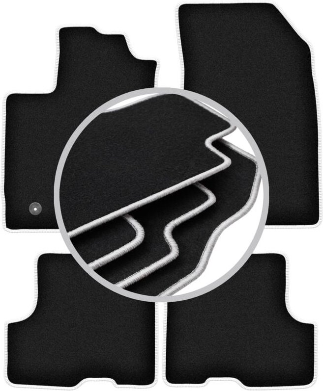 CARLUX-SILVER Autofußmatten für: Dacia Duster II 2WD SUV (2018-)