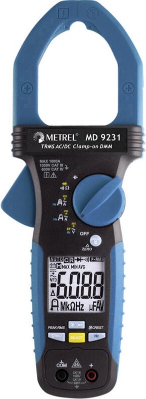 Md 9231 Stromzange digital cat iv 600 v, cat iii 1000 v Anzeige (Counts): 6000 - Metrel