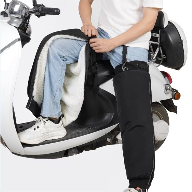 Wasserdichte und warme Winter-Knieschoner für Motorräder, Roller und Fahrräder, mit Fleece gefüttert. Wärmend und winddi...