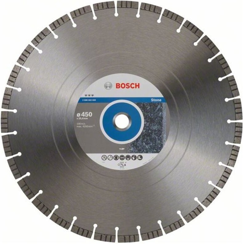 Bosch Diamanttrennscheibe Best for Stone, 450 x 25,40 x 3,8 x 12 mm