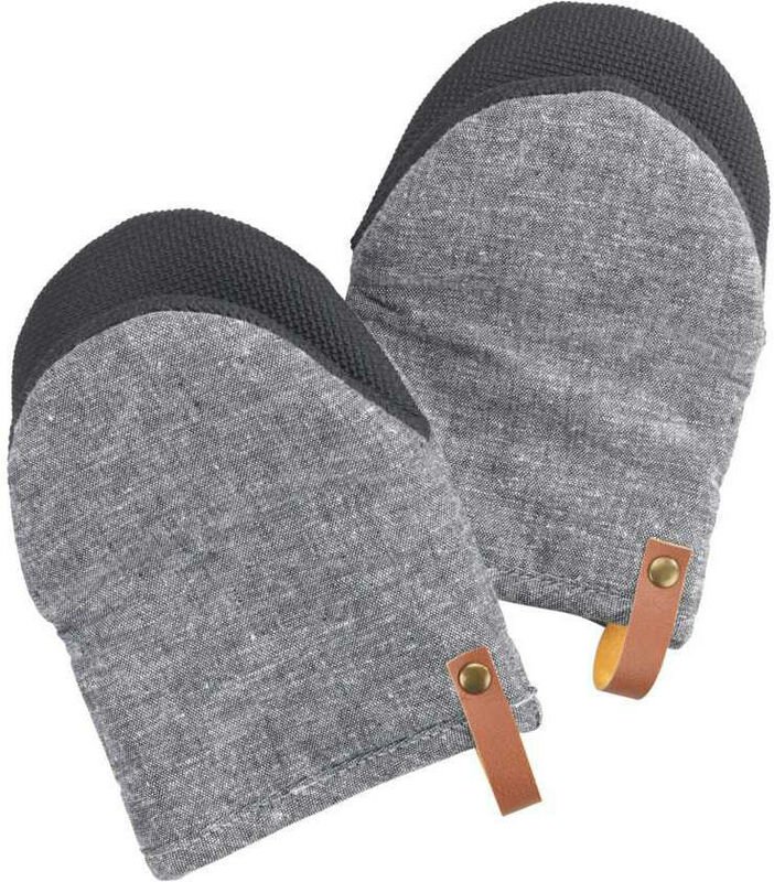 Topfhandschuhe Ada Mini Grau, Handflächen aus Neopren, Grau, Baumwolle grau, Neopren schwarz - grau - Wenko