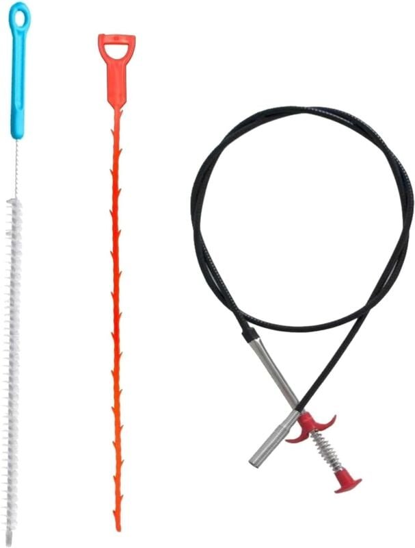 Bluedeer - Abflussspirale Spülbecken Reinigungshaken Abflussschlange Abflussreiniger Spirale Rohrreinigungsbürste Reinig...