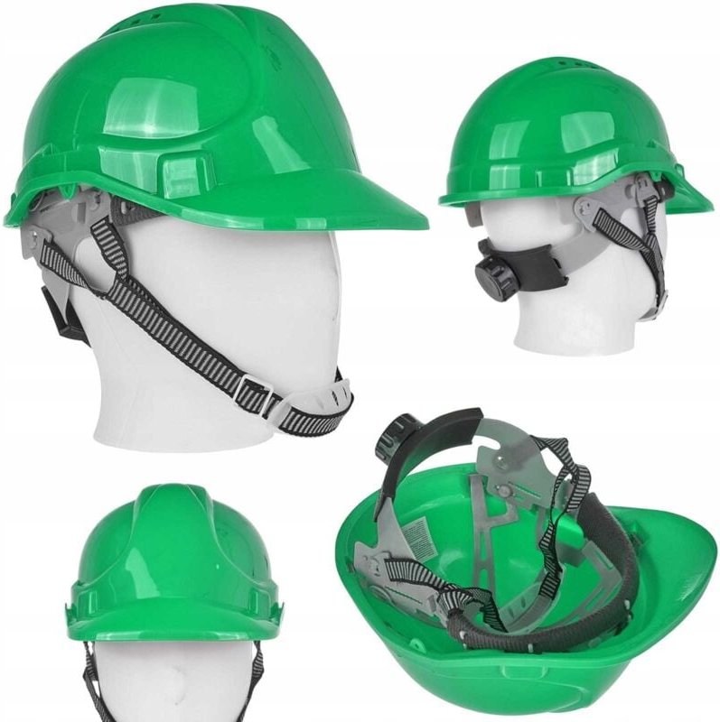 Verstellbarer Bauschutzhelm - grün (50)