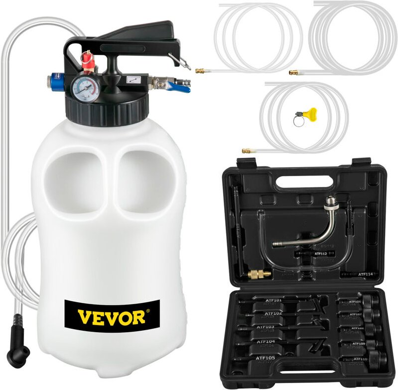 VEVOR Handpumpe Ölabsaugpumpe Ölpumpe Absaugpumpe 10 L, Ölfluidextraktor Handpumpe 9,91 x 5,59 x 14,99 cm, Umfüllpumpe S...