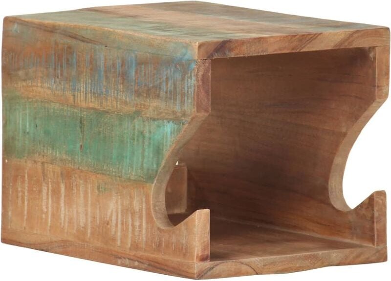 Wand Fahrradträger 35x25x25 cm Recyceltes Massivholz Vidaxl