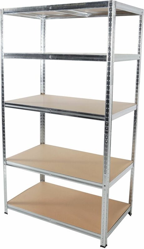 Schwerlastregal m. 5 Böden 16,99 815,52 H.180x90x40cm, MDF-Platte ca. 4mm Tragkraft bis zu 175 kg / Fachboden-MSR001