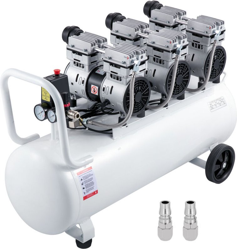 Mophorn Luftkompressor, 22 Gallonen, ultraleise, ölfrei, 100L Tank, 2.2KW, geräuscharm, leiser Kompressor mit sicherem M...