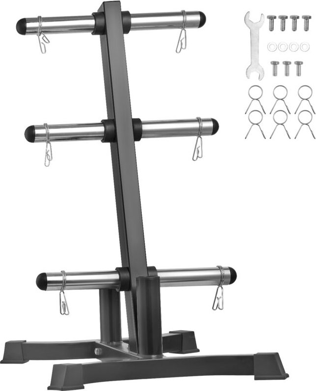 Mophorn Hantelscheibenständer, L-Rahmen für 2-Zoll-Scheiben, 1000 lbs Tragkraft, schwarz, eine zuverlässige Aufbewahrung...