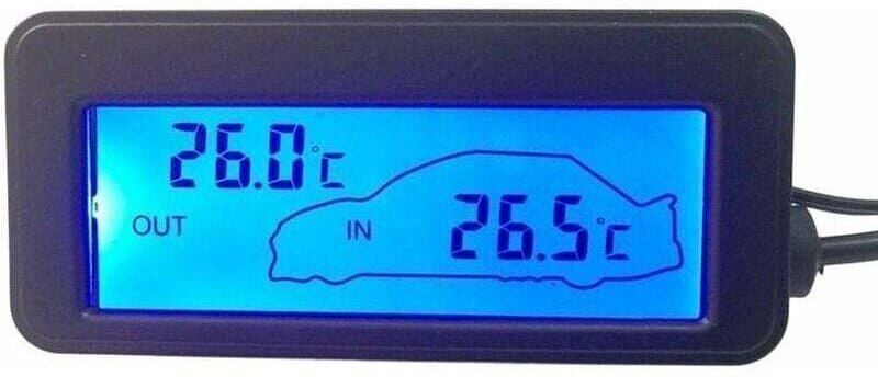 12V Auto Innen Außen Thermometer Digital Thermometer Auto Thermometer Hintergrundbeleuchtung Mini lcd Thermometer Auto I...