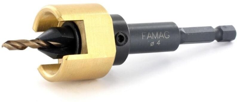 Bohrer-Senker-Satz 4mm mit Tiefenanschl.