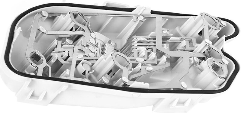 Eosnow Schwanzlampenbirnenhalter, Weiß 4F5945222C ABS Heckschale rechts für das Auto