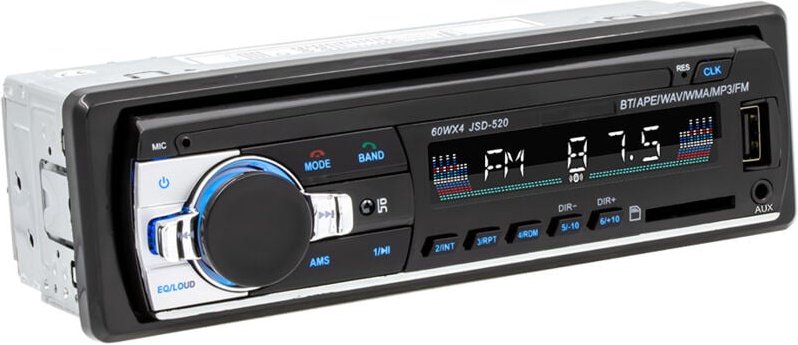 RDS Bluetooth Autoradios, Lifelf Autoradio-Empfänger mit MP3 WMA FM Fernbedienung, zwei USB-Anschlüssen, unterstützt iOS...