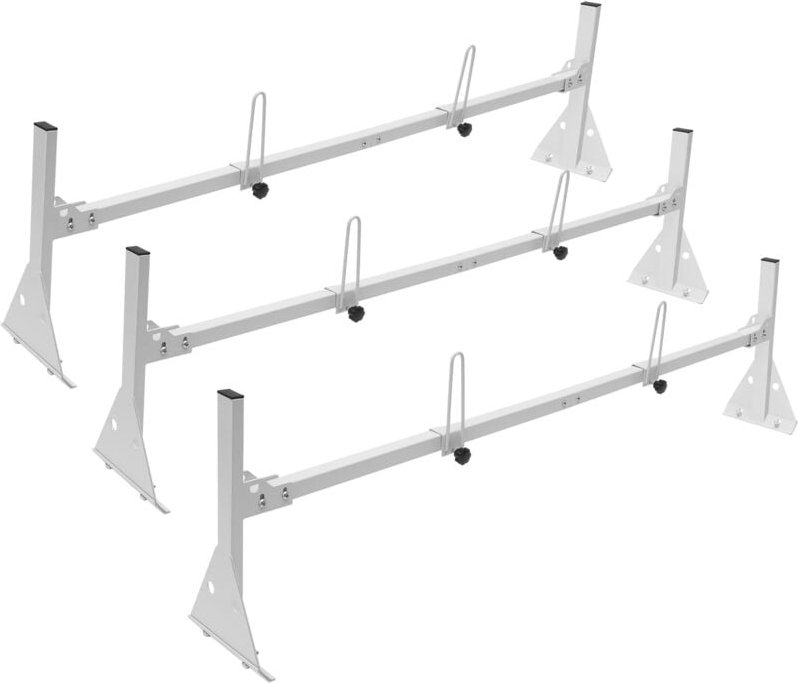 VEVOR Dachleiterträger Relingträger 3 Stk. 1430–1560 mm Länge Einstellbar Truck Rack 200–215 mm Höhe, 340 kg Belastbar L...