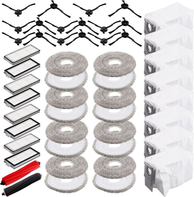 Für V20 / P10S Pro Wichtigsten Seite Pinsel Mopp Tuch Hepa-Filter Staub Tasche Zubehör Teile