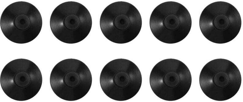10 schwarze 27-mm-Saugnäpfe für Aquariumpumpen mit Befestigungsclips