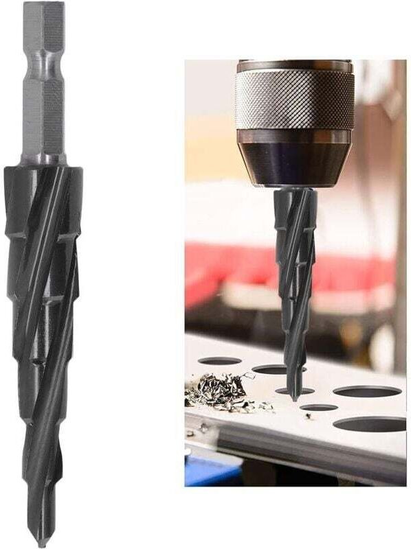 Titanbeschichteter M35-Stufenbohrer, Stufenbohren, Reiben, Bohren auf Stahl, 1/4 Zoll titanbeschichteter Stufenbohrer