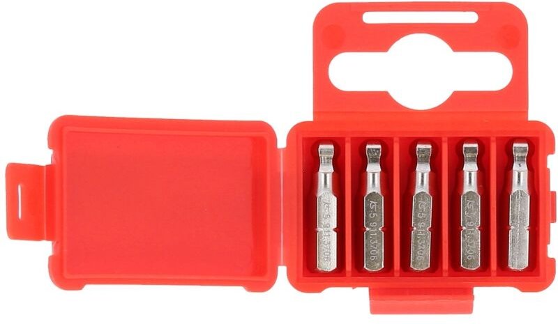 KS Tools 1/4 Bit Innensechskant, 25 mm, Kugelkopf, 5 mm, 5er Pack