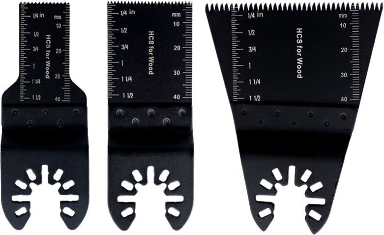 Dolaso - Oszillierende Multitool-Sägeblätter, 3-teilig, Kohlenstoffstahl, Schnellwechsel-Präzisionswerkzeugblätter, 20/3...