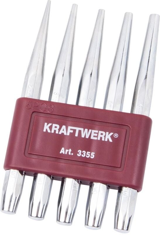 5-t. Durchschlägesatz mit Halter 2-6 mm