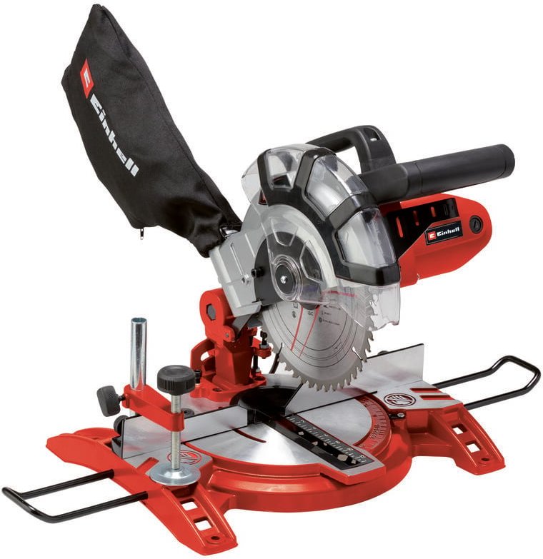 Einhell - Kapp-Gehrungssäge tc-ms 2112 (max. 1.600 w, 5.000 min-1, hochwertiges HM-bestücktes Sägeblatt, Drehtisch mit W...