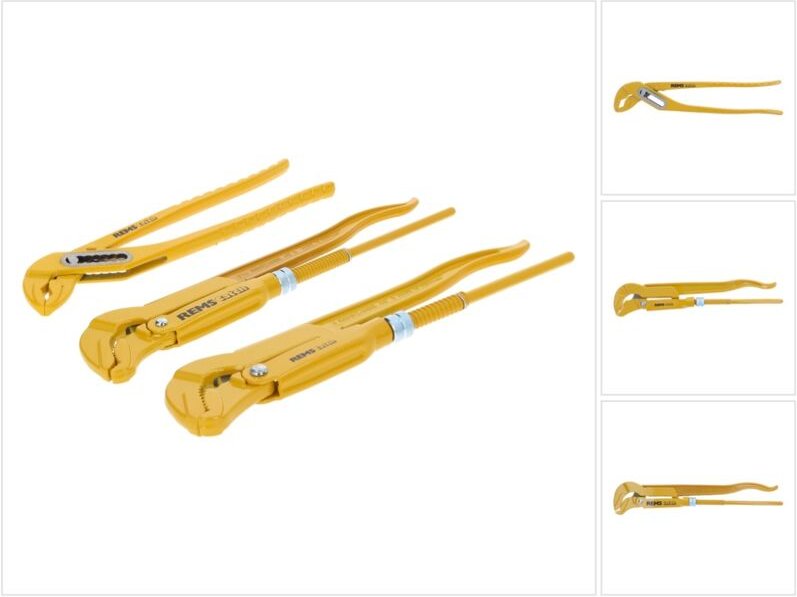 REMS Catch Set S 1'' S 1 1/2'' W 240 Rohrzange und Wasserpumpenzange ( 116X01 R ) DIN 5234 ISO 8976