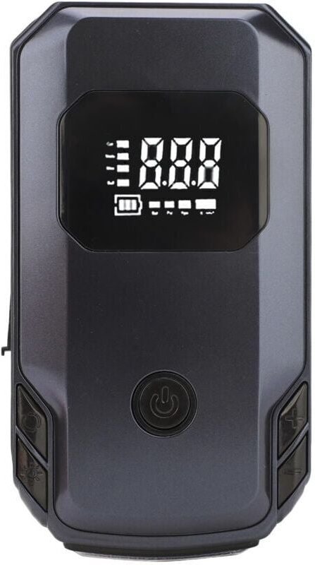 Tragbarer 12-V-Starthilfe-Akku für Autos, 150 PSI Notstromversorgung, 2000 mAh ABS-Ladegerät, Starthilfe-Set, Schwarz