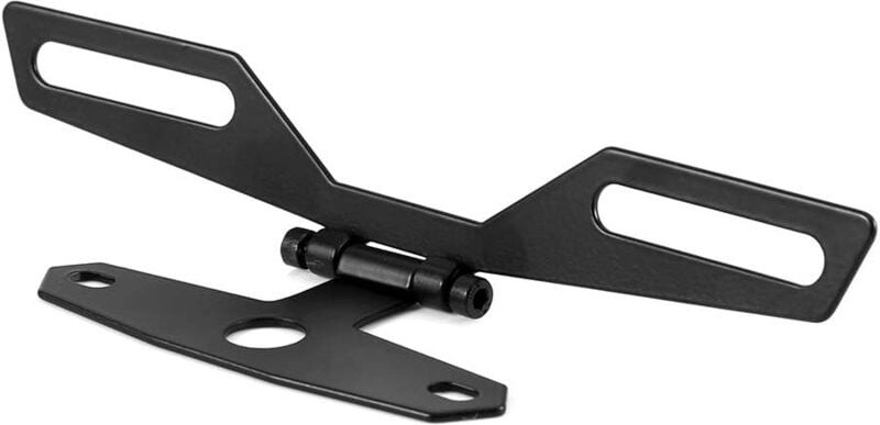 Ersandy - Motorrad-Kennzeichenhalter, universell verstellbare Kennzeichen-Montagehalterung, Rücklicht-Lampenhalter für M...