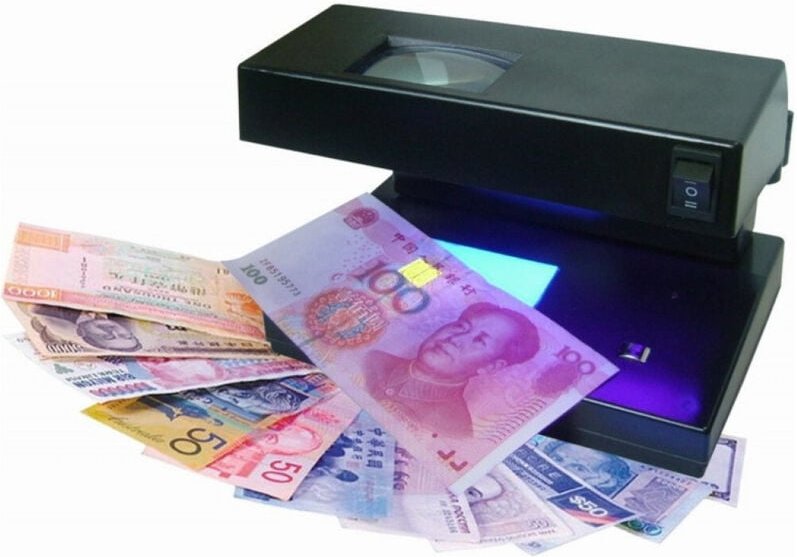 Trade Shop Traesio - Trade Shop - falschgeldprüfer uv-licht prüfen mg neue euro-banknoten geldprüfer -