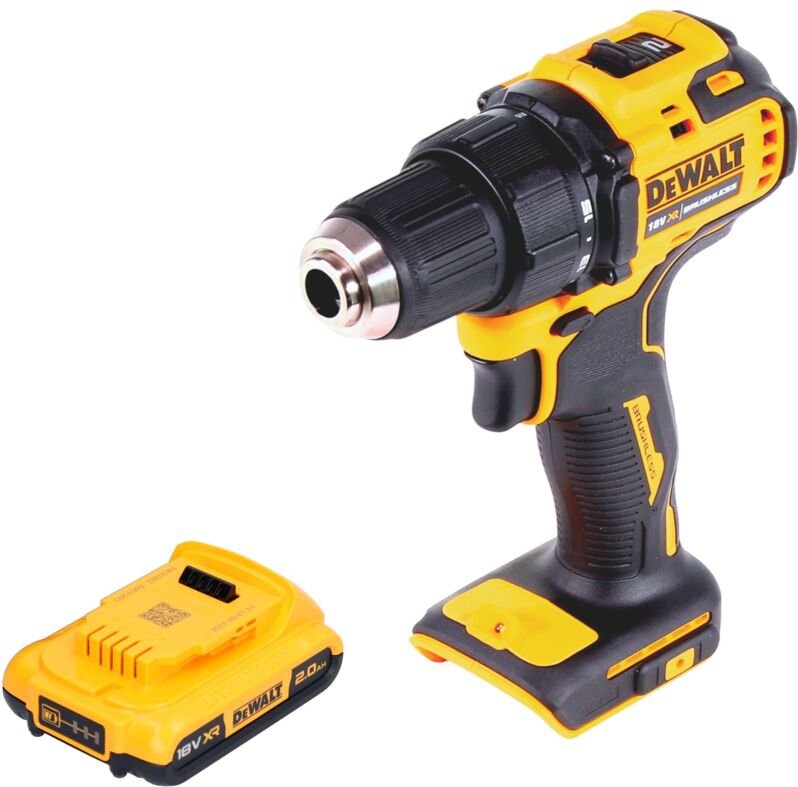 DeWalt DCD 708 N Akku Bohrschrauber 18 V 65 Nm Brushless + 1x Akku 2,0 Ah - ohne Ladegerät