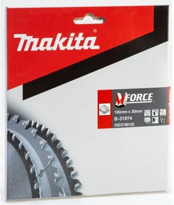 Sägebblatt m-force 190x30x12Z - Makita