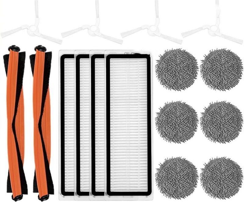 Hauptbürste Seitenbürste Hepa-Filter Mopptuch für Xiaomi pro STYTJ06ZHM Staubsauger