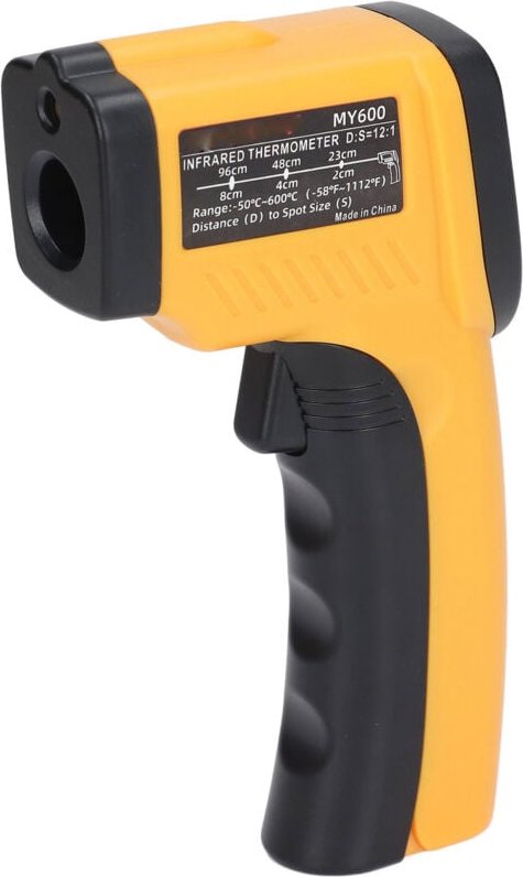 Industrielles Infrarot-Thermometer, tragbares digitales LCD-Temperaturmessgerät, 50 bis 600 °C, MY600