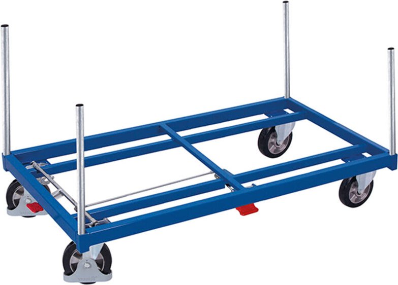 VARIOfit Rungenwagen Elastikbereifung 1200kg Tragkraft 1305x805mm Anthrzaitgrau RAL 7016