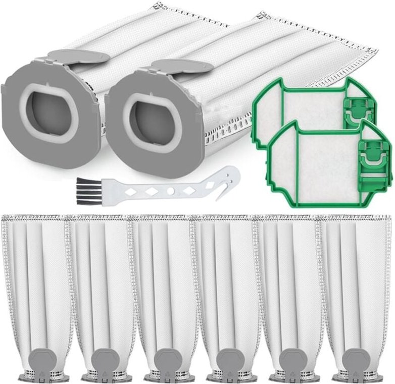 8 Staubsaugerbeutel für Kobold FP7 VK7 Cordless mit 2 Motorschutzfiltern