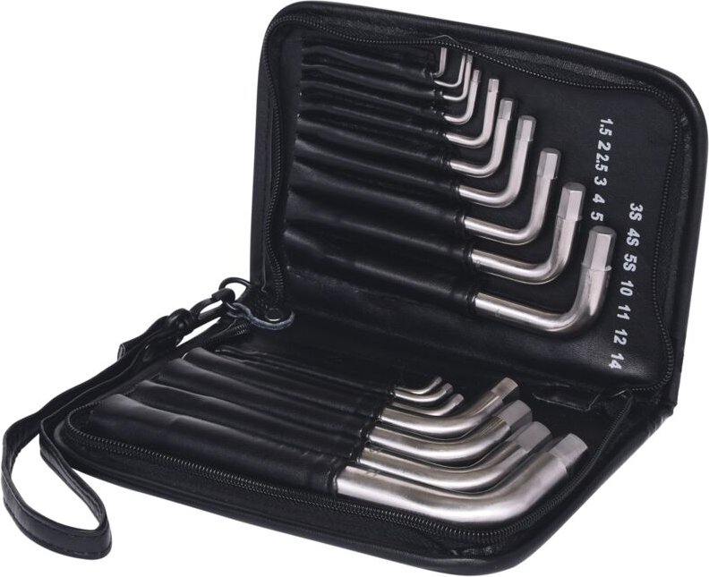 Ks Tools TITANplus Winkelstiftschlüssel-Satz Innensechskant, 17-tlg