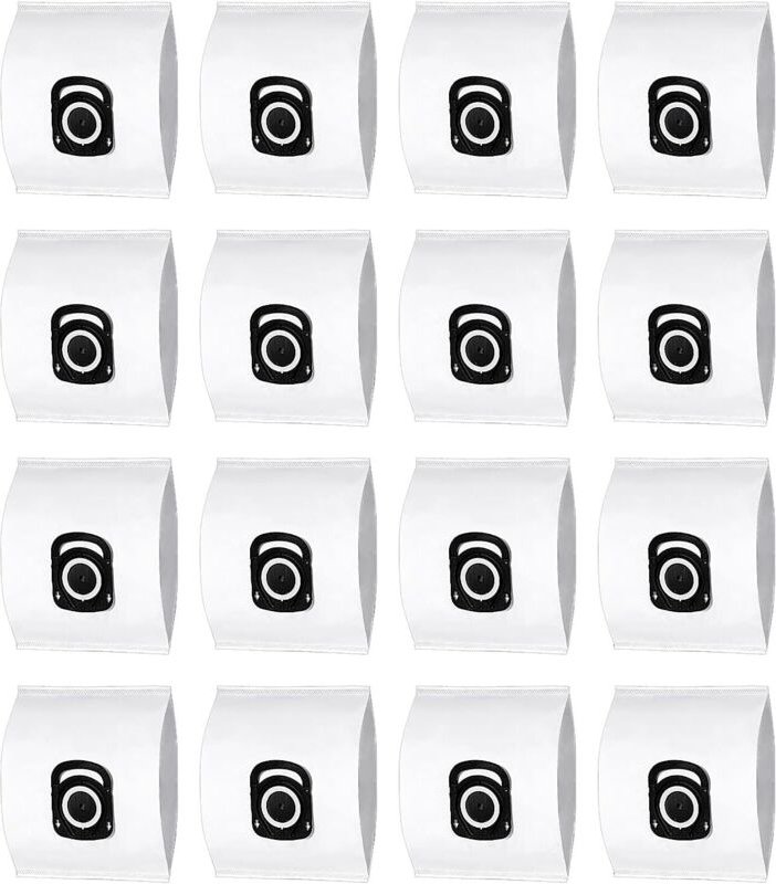 Packung mit 16 Staubbeuteln für Rowenta-Kanisterstaubsauger, kompatibel mit den Modellen ZR200520.