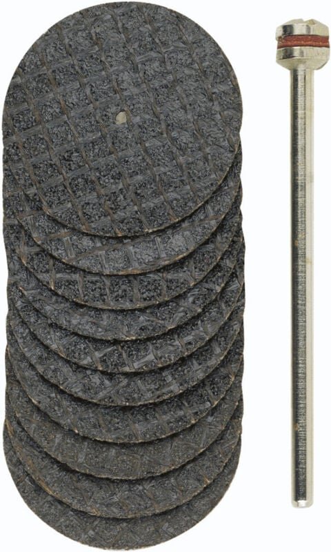 Proxxon - Trennscheiben mit Gewebe, ø 22 mm, 10 Stück + 1 Träger - 28808