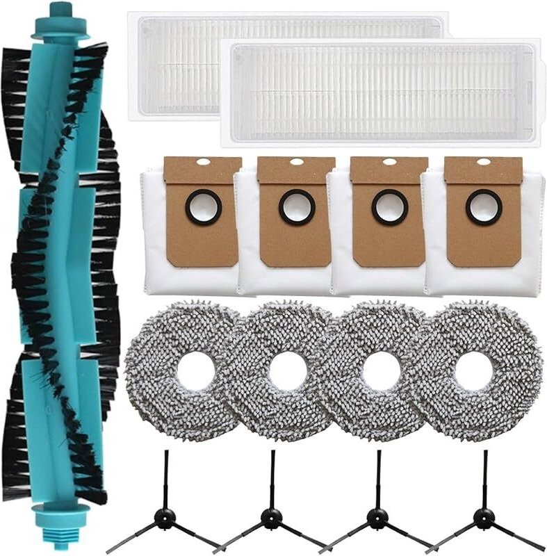 FOREHILL 15-teiliges Ersatzteilset für den Cecotec Conga 13090 Revol Home Saugroboter, inklusive Hauptbürste, Seitenbürs...
