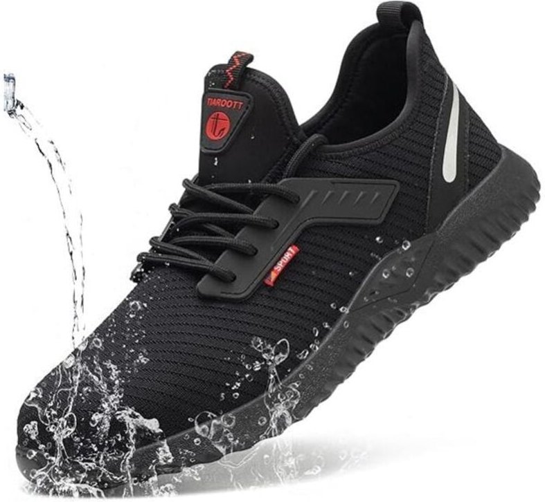 CHOYCLIT Sicherheitsschuhe Herren Damen Arbeitsschuhe Stahlkappenschutz Ultraleicht und Unzerstörbar Atmungsaktiv Sicher...